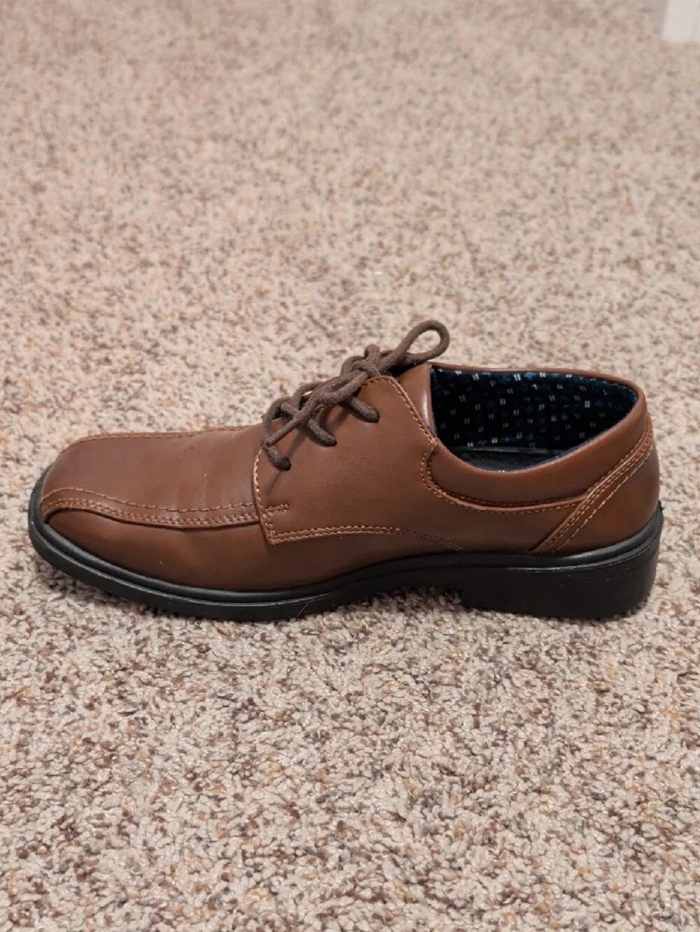 Boy's Brown Derby Shoes — Classic Everyday Dress Shoe